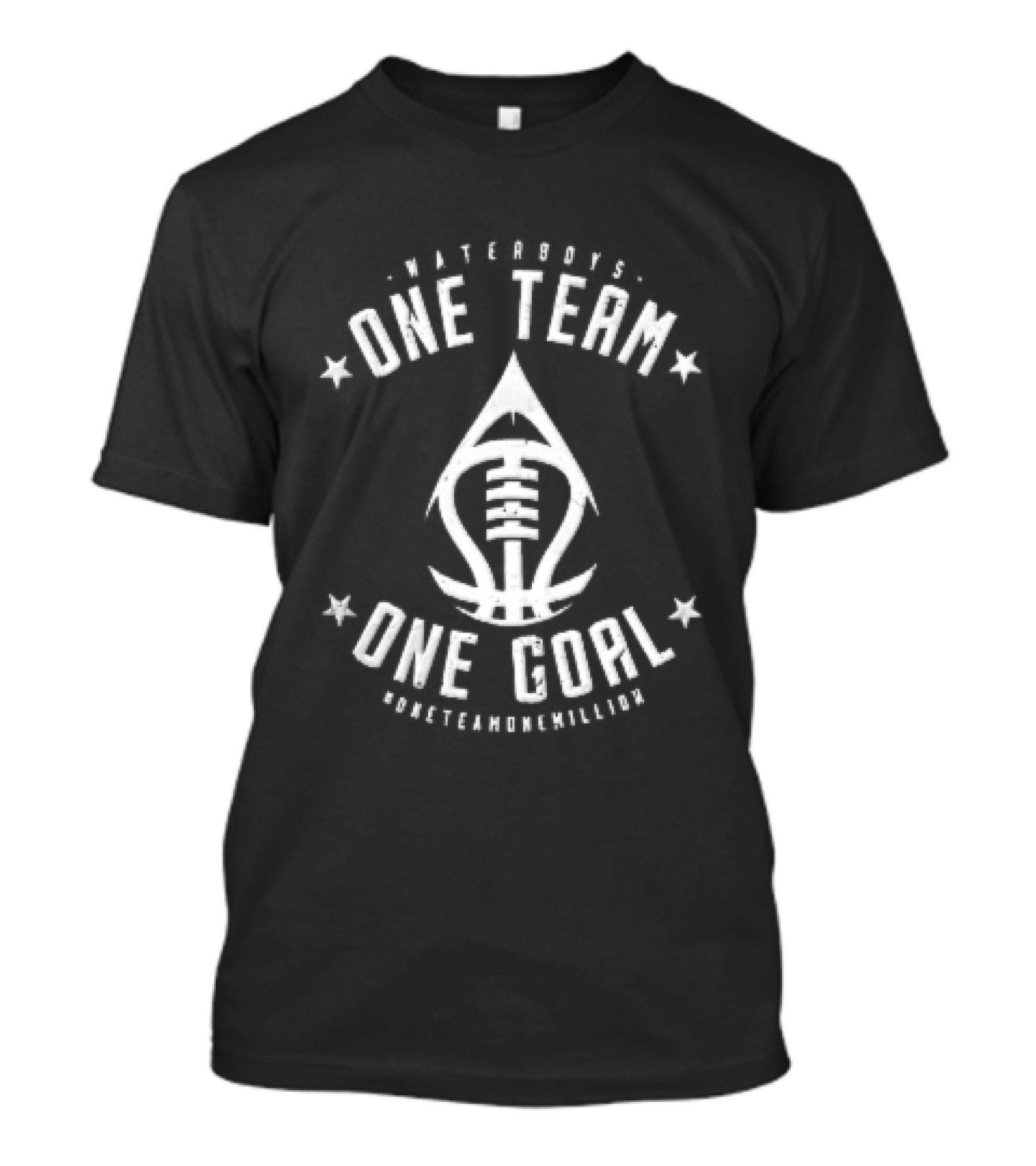 Waterboys One Team One Goal Distressed Water Drop Football T-Shirt