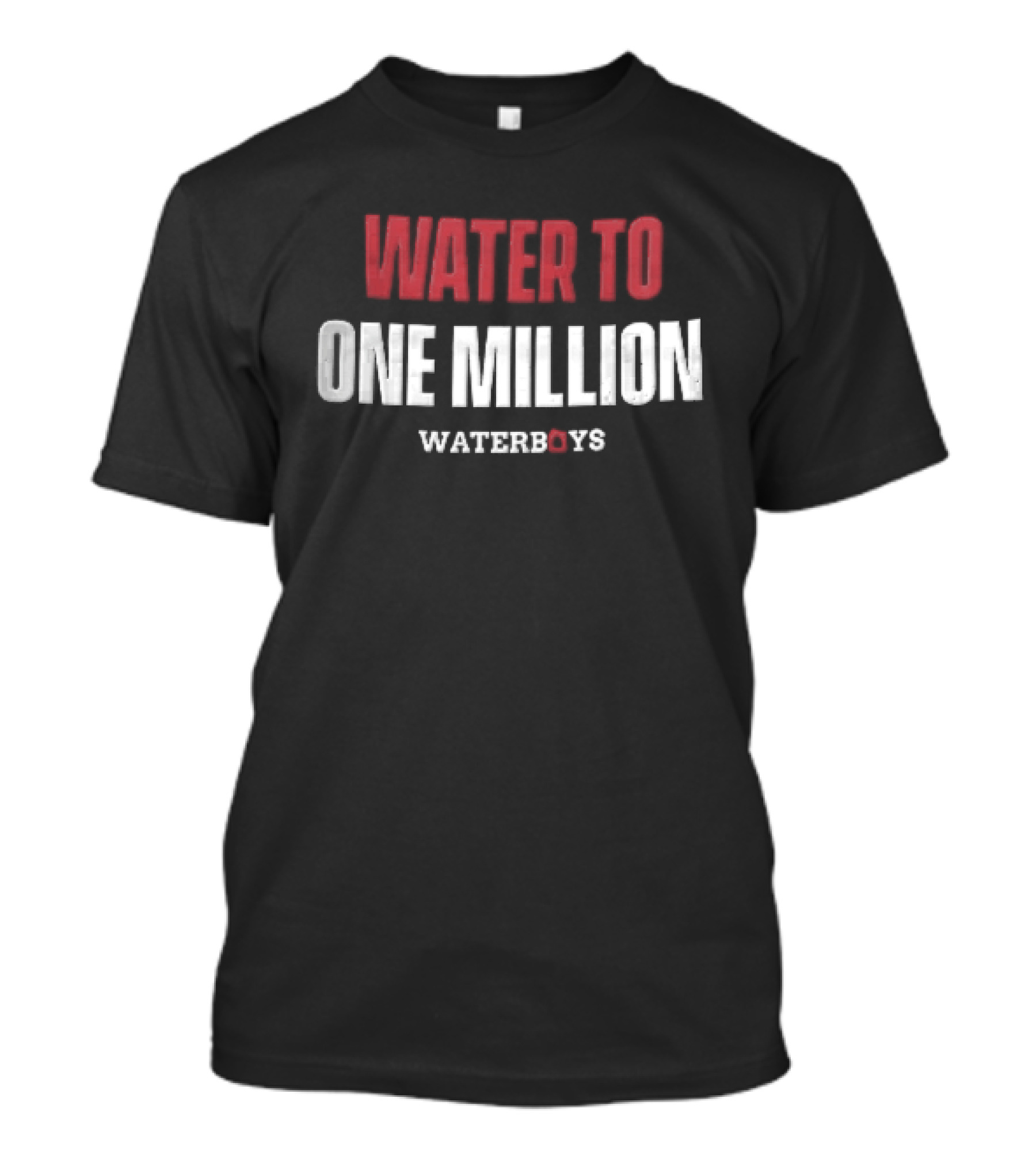 Waterboys Water To One Million Distressed Red White T-Shirt