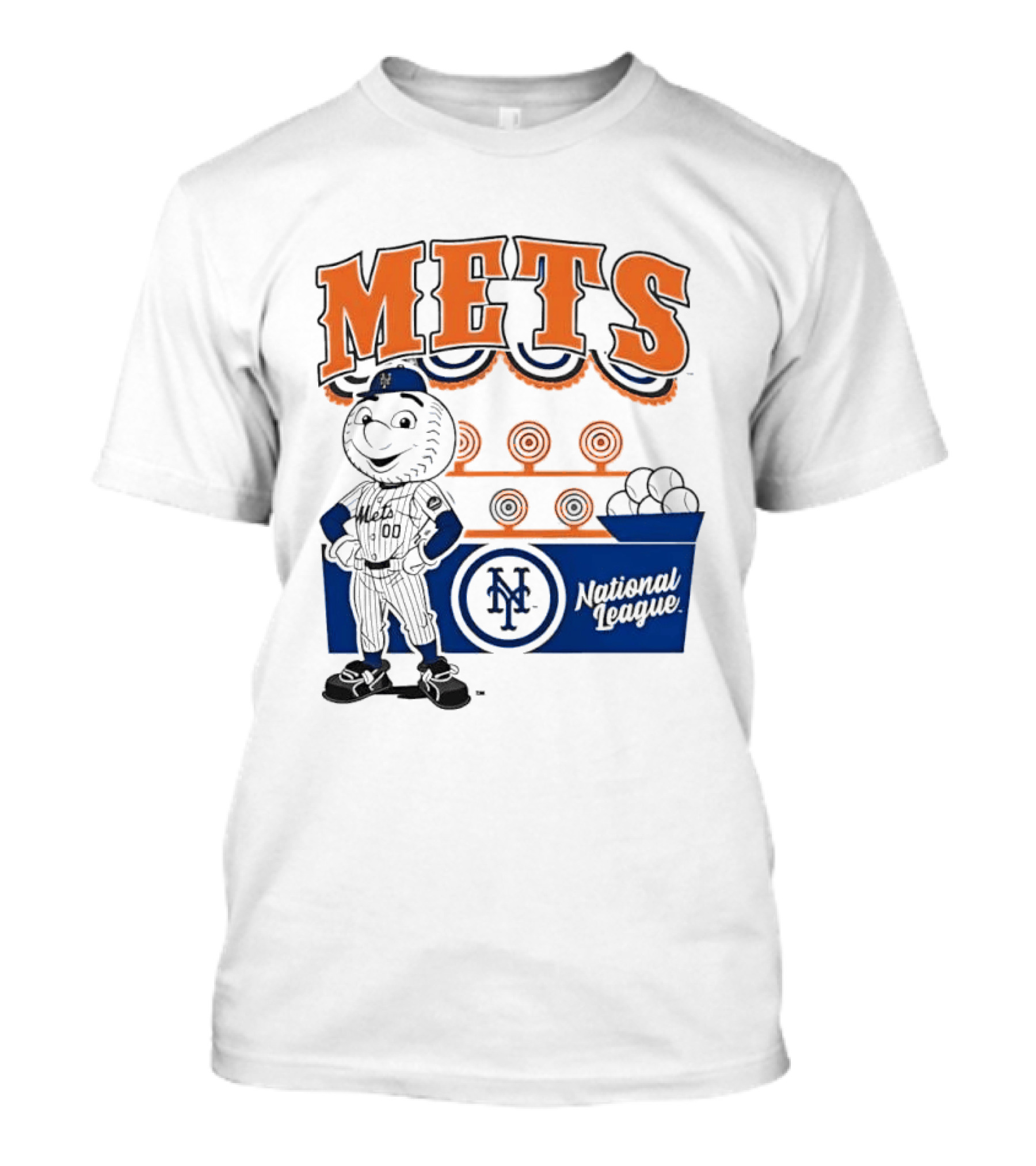 Mitchell & Ness Nostalgia Mets National League Mr. Met Baseball Batting Practice T-Shirt