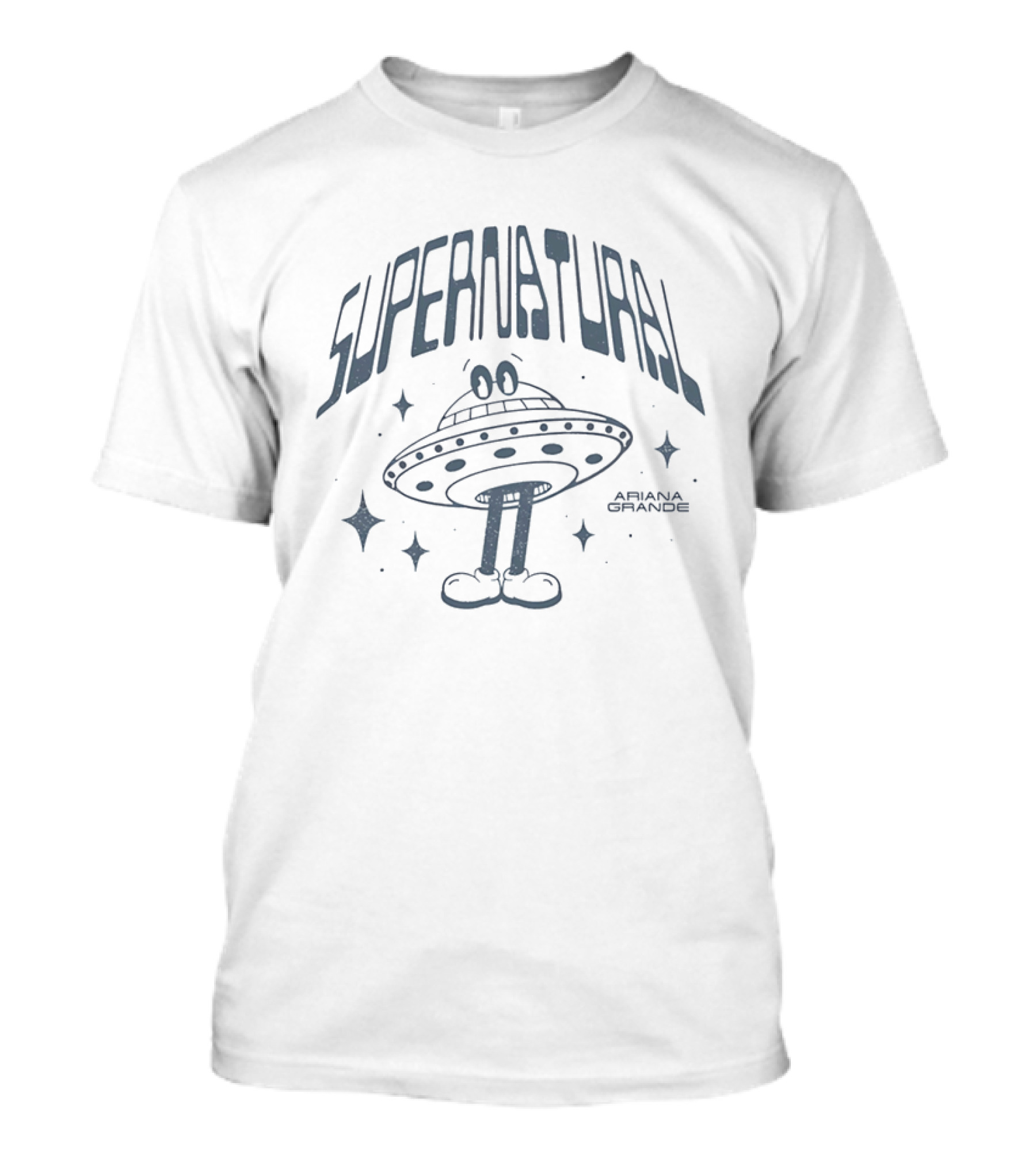 Supernatural UFO Cartoon With Ariana Grande T-Shirt