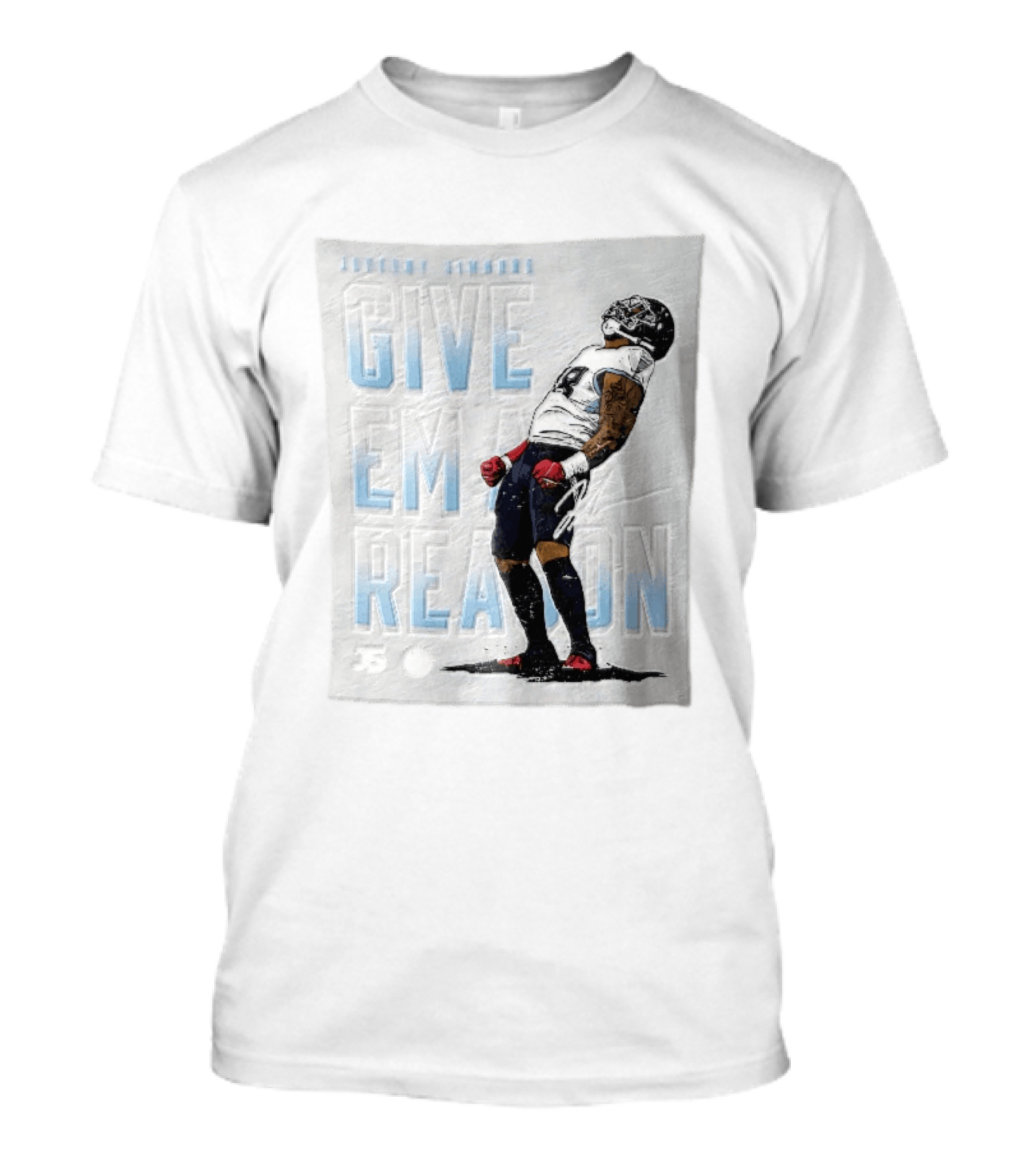 Tennessee Titans Give Em A Reason Jeffery Simmons 98 Flexing T-Shirt