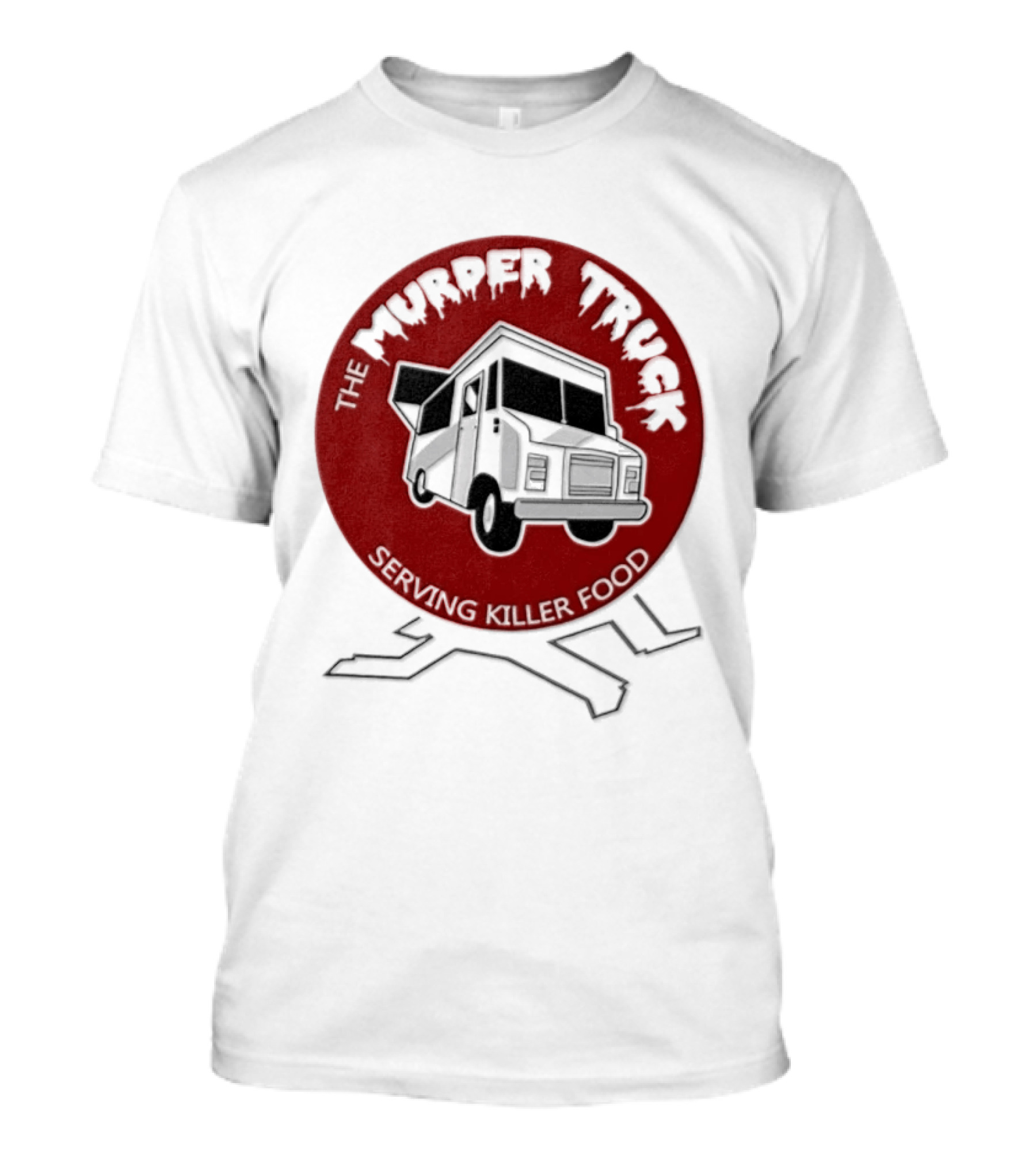 The Murder Truck Serving Killer Food Red Circle T-Shirt
