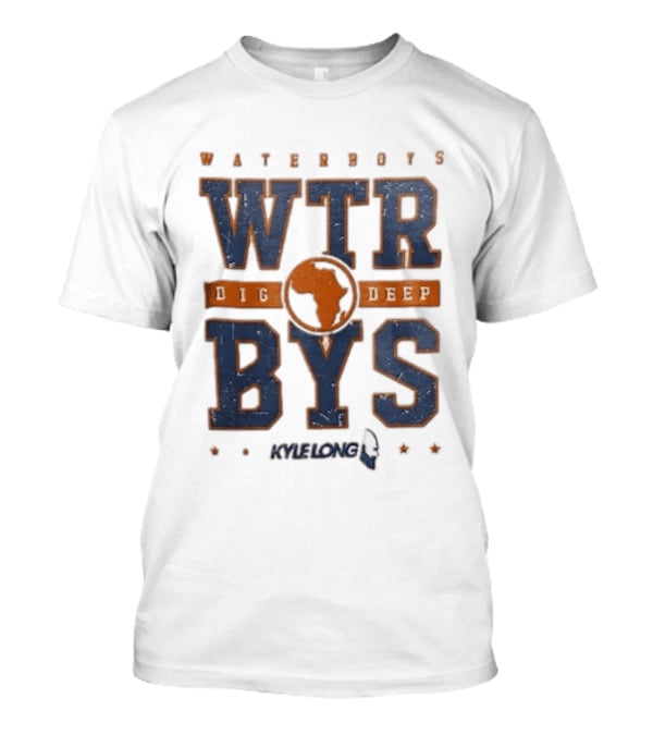 Waterboys WTRBYS Dig Deep Africa Map Distressed Design Kyle Long T-Shirt