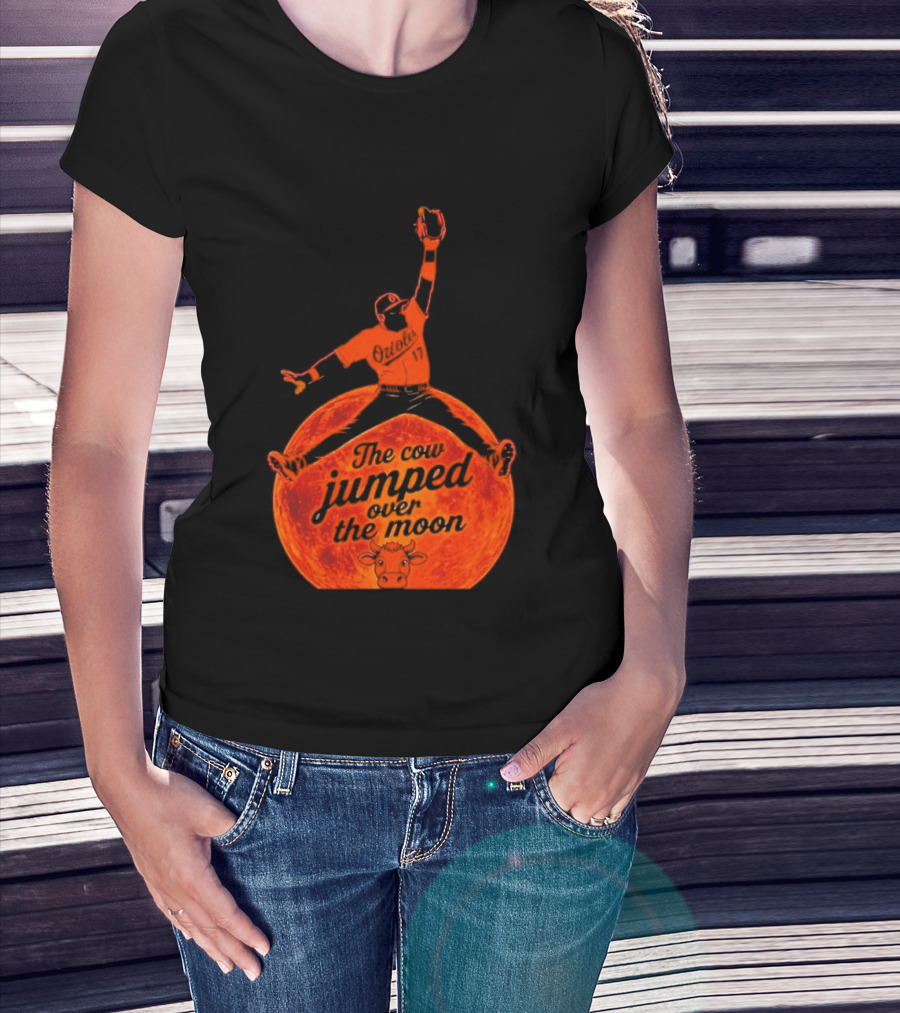 Colton Cowser The Cow Jumped Over The Moon Baseball Catcher T-Shirt