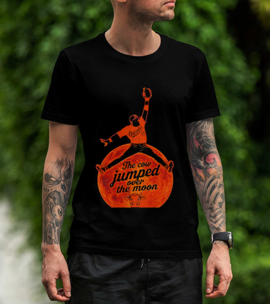 Colton Cowser The Cow Jumped Over The Moon Baseball Catcher T-Shirt