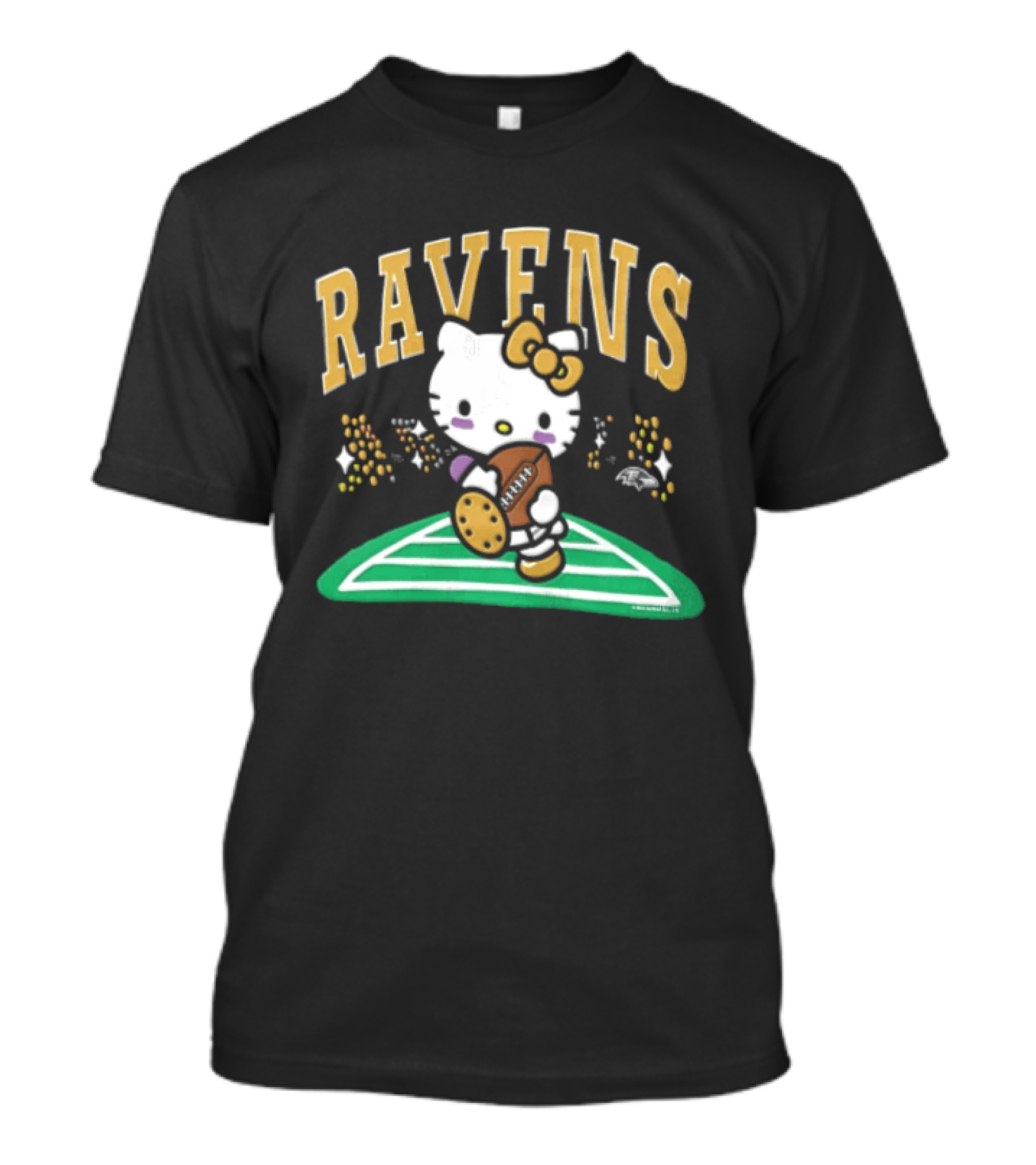 Hello Kitty Baltimore Ravens Football Collaboration T-Shirt