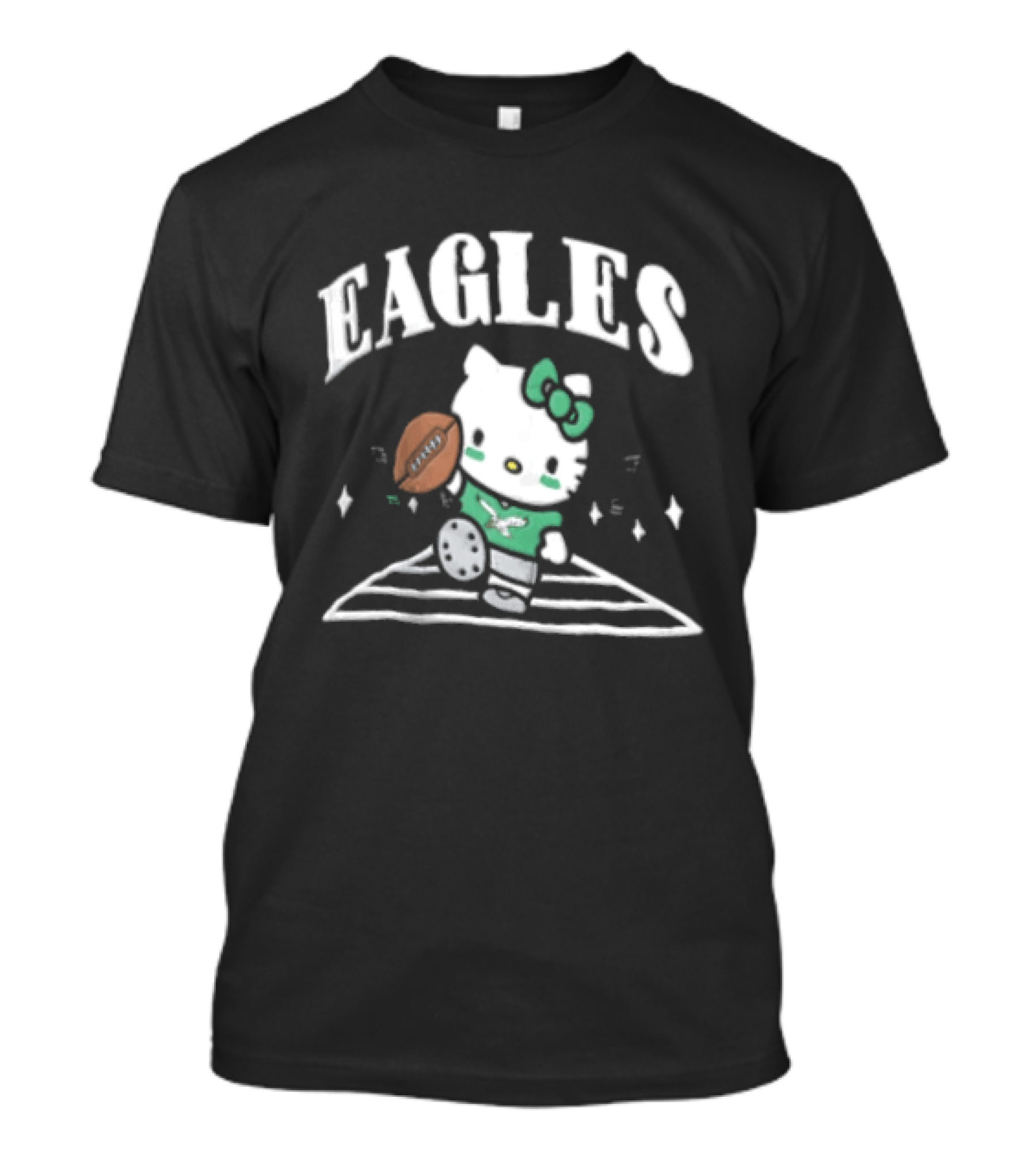 Hello Kitty Philadelphia Eagles Football Collaboration T-Shirt