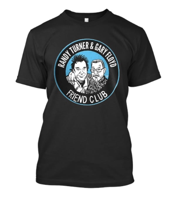 Randy Turner And Gary Floyd Friend Club Circular Caricature T-Shirt