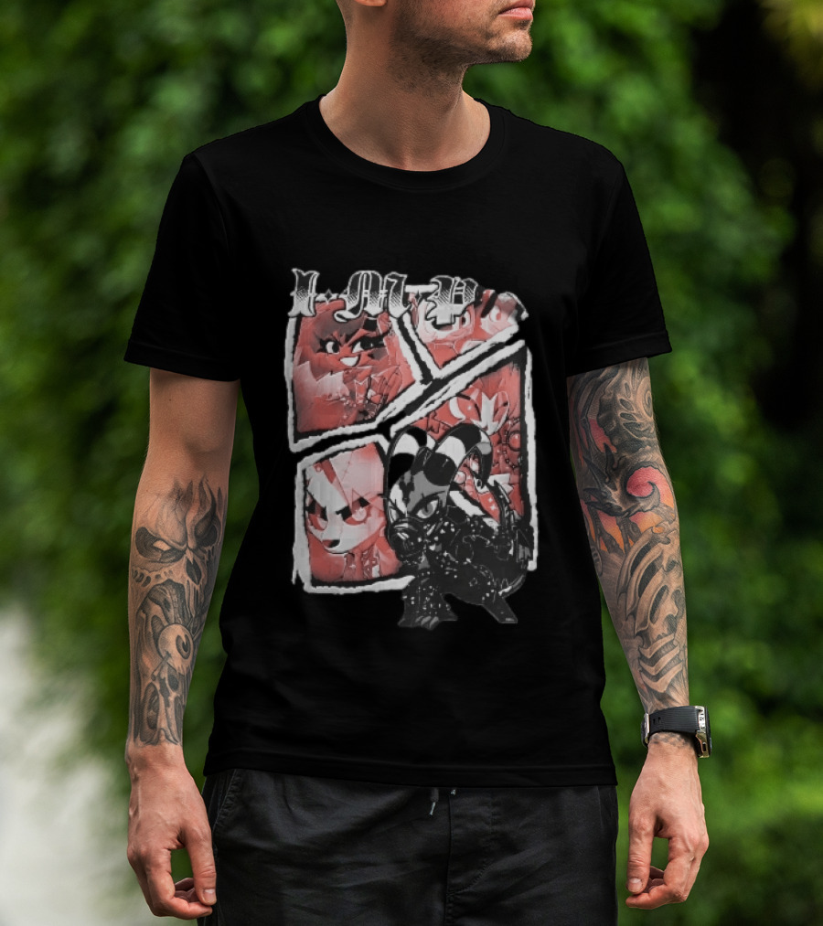 I M P Helluva Boss Chibi Characters Comic Panel T-Shirt