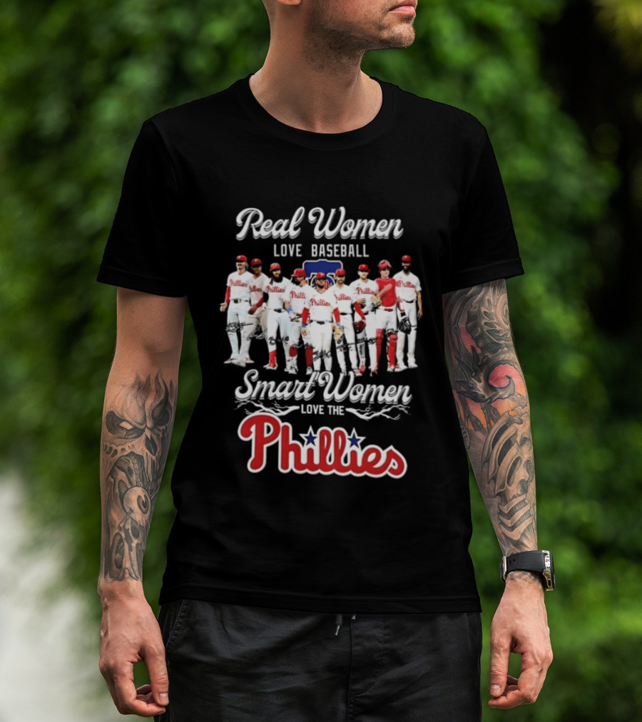 Real Women Love Baseball Smart Women Love The Phillies MLB 2026 T-Shirt