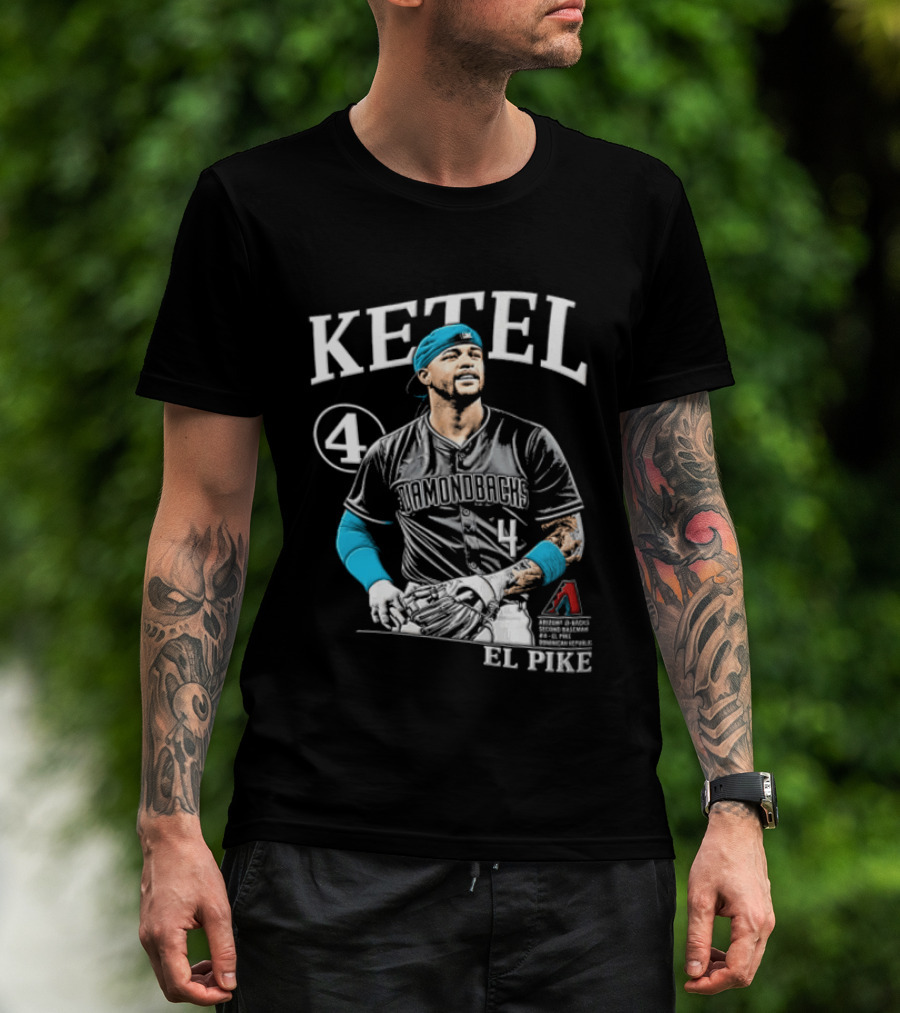 Ketel Marte 4 El Pike Dominican Arizona Diamondbacks MLB T-Shirt