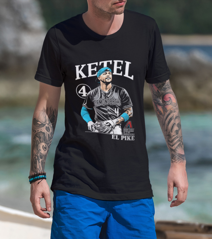 Ketel Marte 4 El Pike Dominican Arizona Diamondbacks MLB T-Shirt