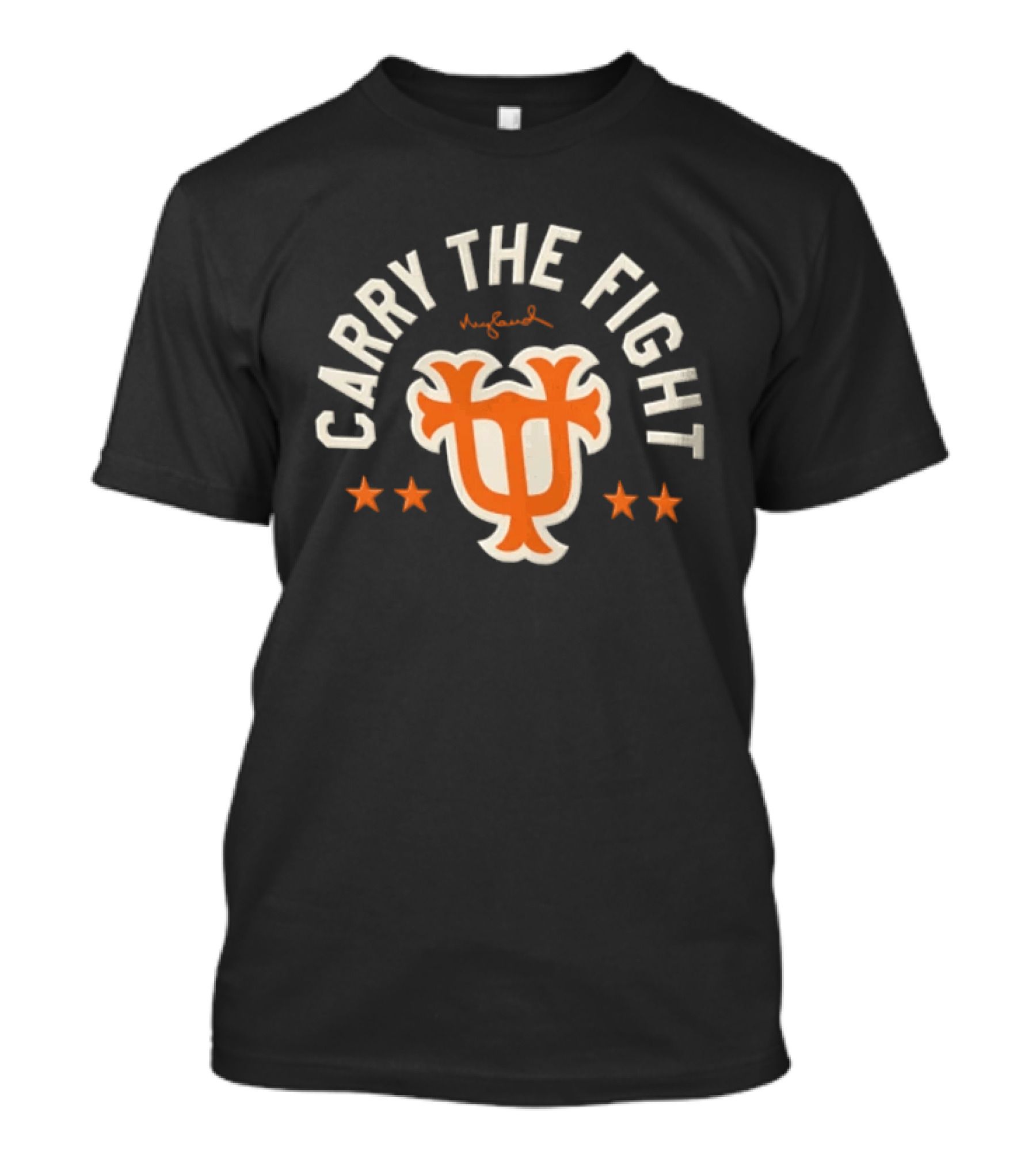 Carry The Fight Tennessee Volunteers Iconic Insignia With Stars T-Shirt