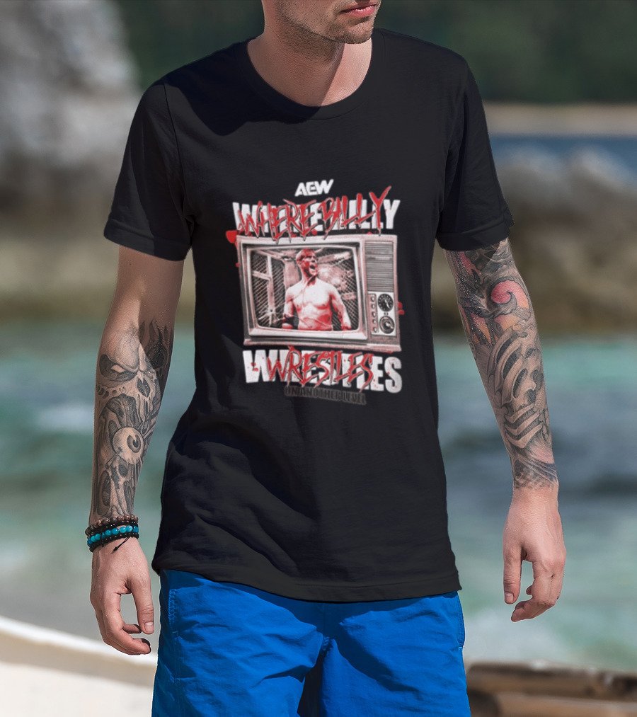 AEW Where Billy Wrestles Onamonhebluvelv T-Shirt