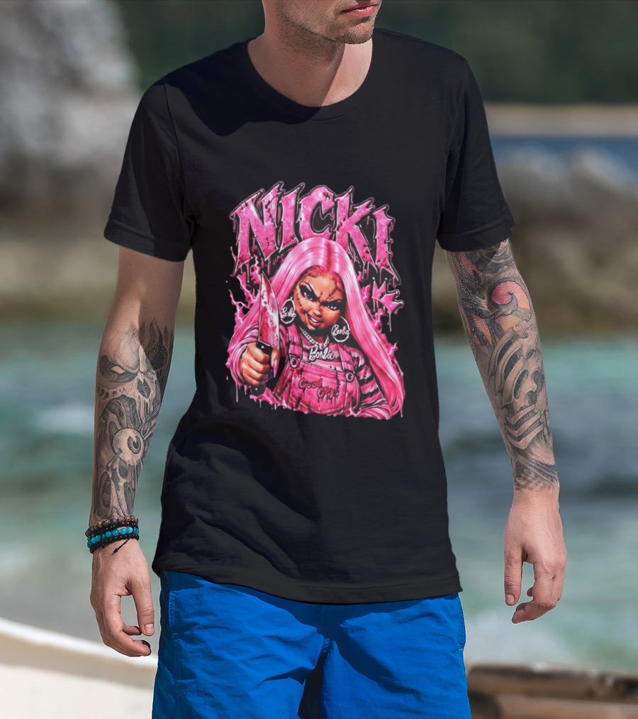 Nicki Chucky Barbie Good Guys Pink Halloween 2026 T-Shirt