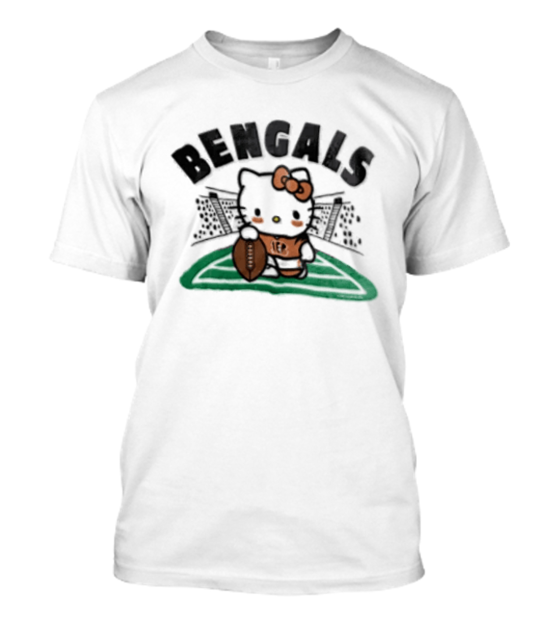 Hello Kitty Cincinnati Bengals Football Collaboration T-Shirt