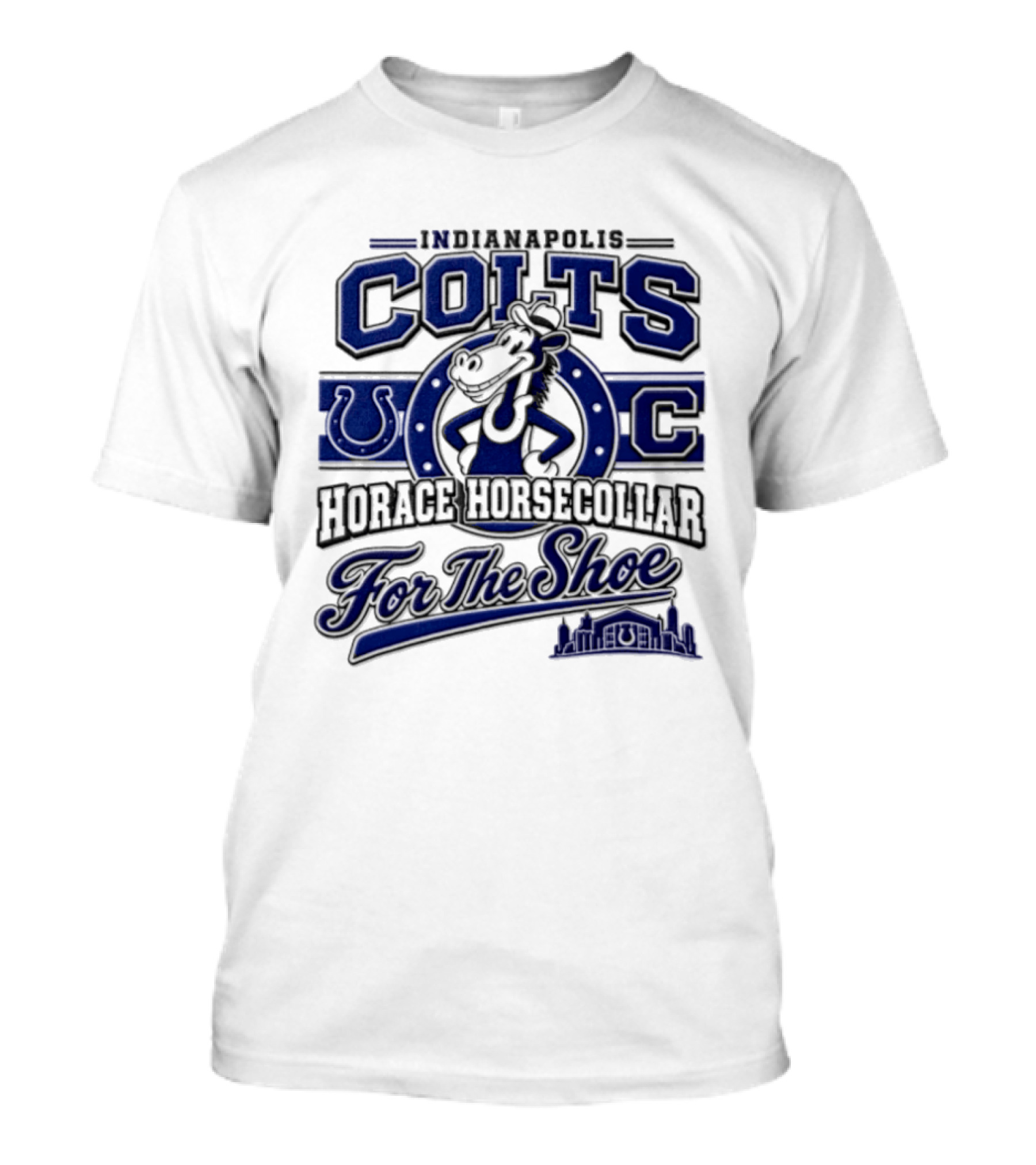 Indianapolis Colts Horace Horsecollar Mascot For The Shoe T-Shirt