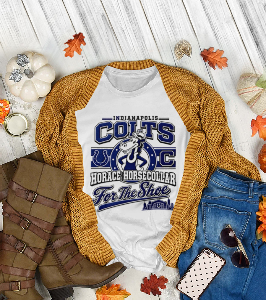 Indianapolis Colts Horace Horsecollar Mascot For The Shoe T-Shirt