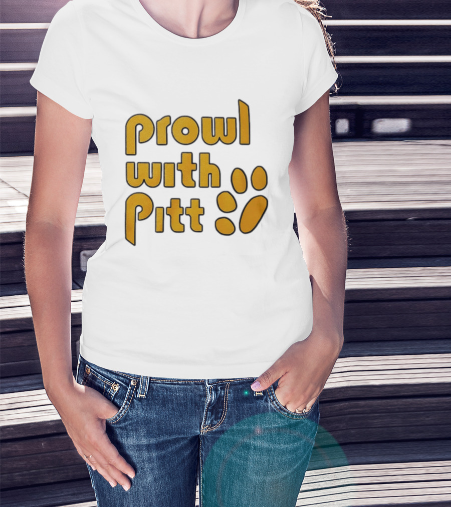 Prowl With Pitt Paw Print Pittsburgh Spirit T-Shirt