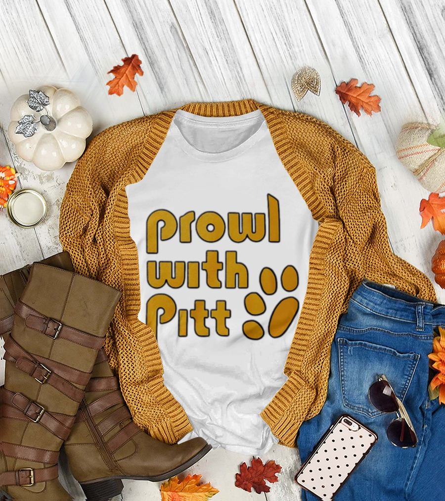 Prowl With Pitt Paw Print Pittsburgh Spirit T-Shirt