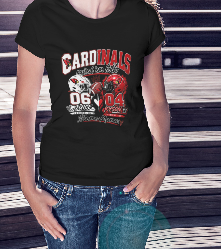 Cardinals Raised 'em Both 06 White Juice Vs 04 Red Kyson Bax Memx T-Shirt
