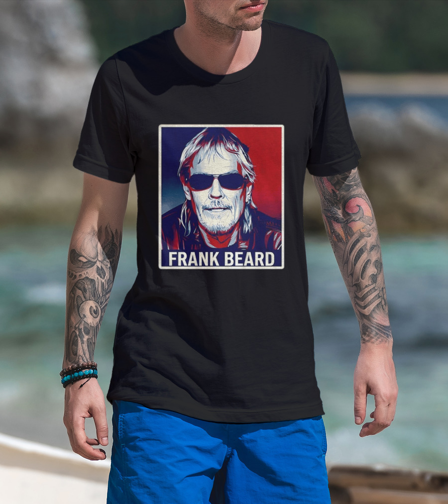 Frank Beard Vintage Rocker Sunglasses T-Shirt