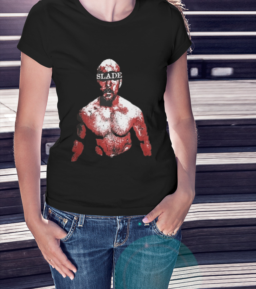 Slade Warrior Bleeding Covered In Blood Bold Headband T-Shirt