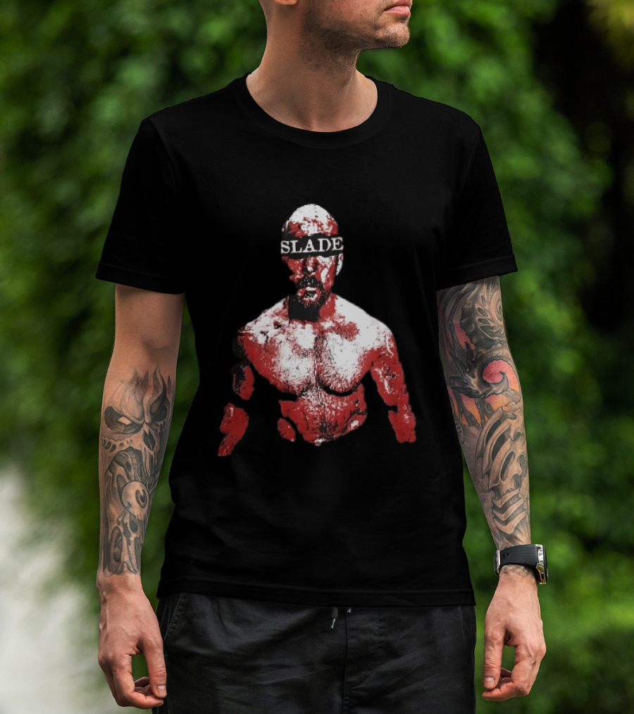 Slade Warrior Bleeding Covered In Blood Bold Headband T-Shirt
