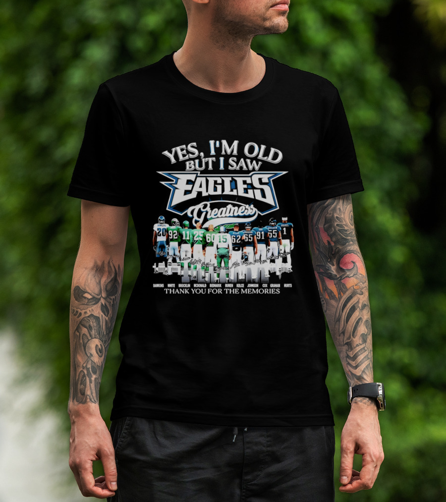 Philadelphia Eagles Greatness Thank You For The Memories T-Shirt