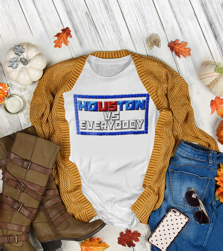 Houston VS Everybody Pixel Border T-Shirt