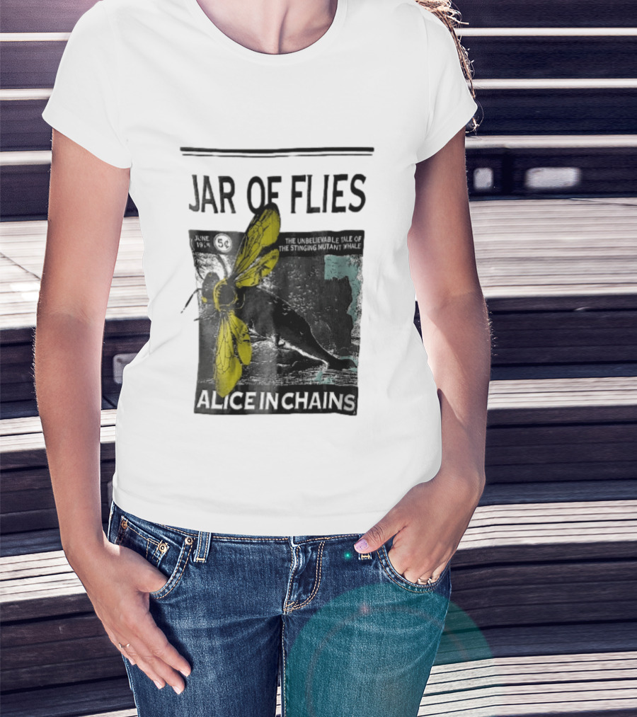 Jar Of Flies Alice In Chains Stinging Mutant Whale Tale June 1994 T-Shirt