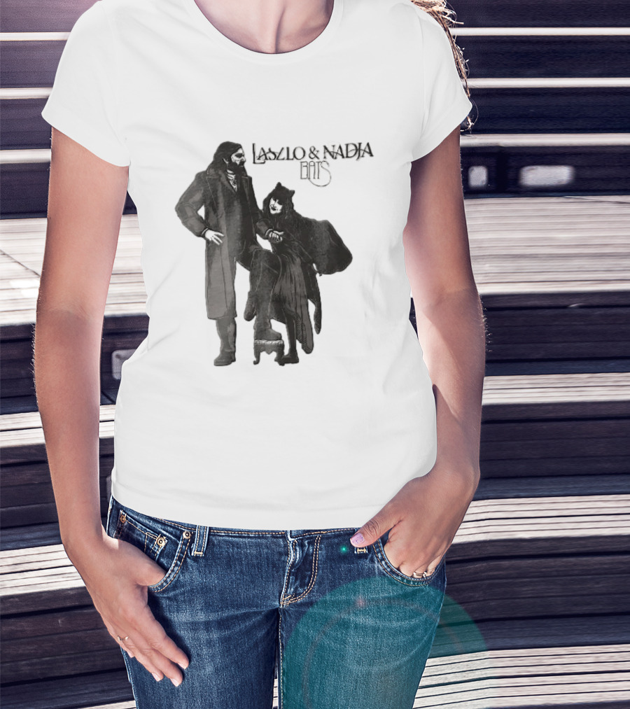 Laszlo And Nadja Bats Gothic Vampire Couple T-Shirt