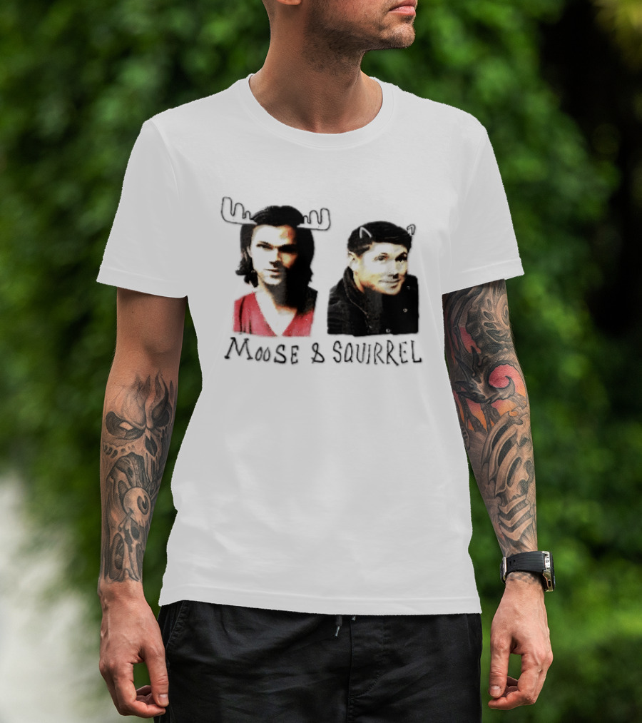 Moose And Squirrel Sam And Dean Winchester Supernatural T-Shirt