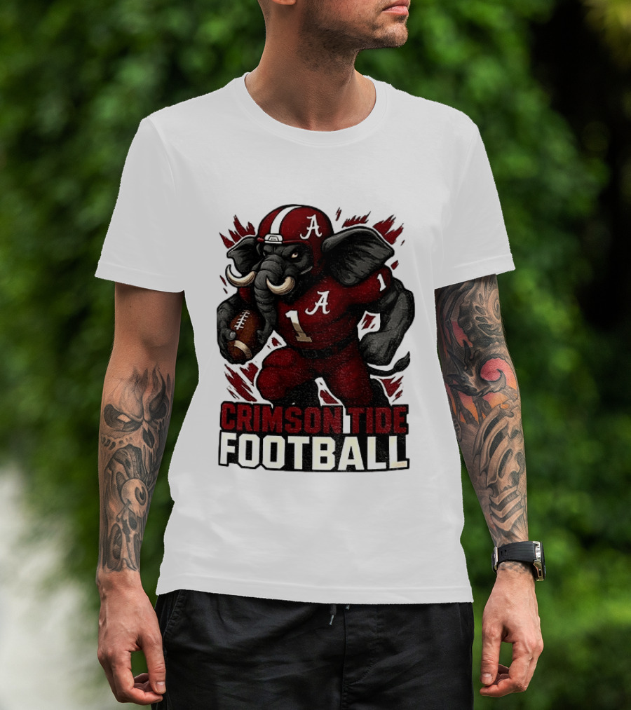 Crimson Tide Football Elephant Alabama A 1 T-Shirt