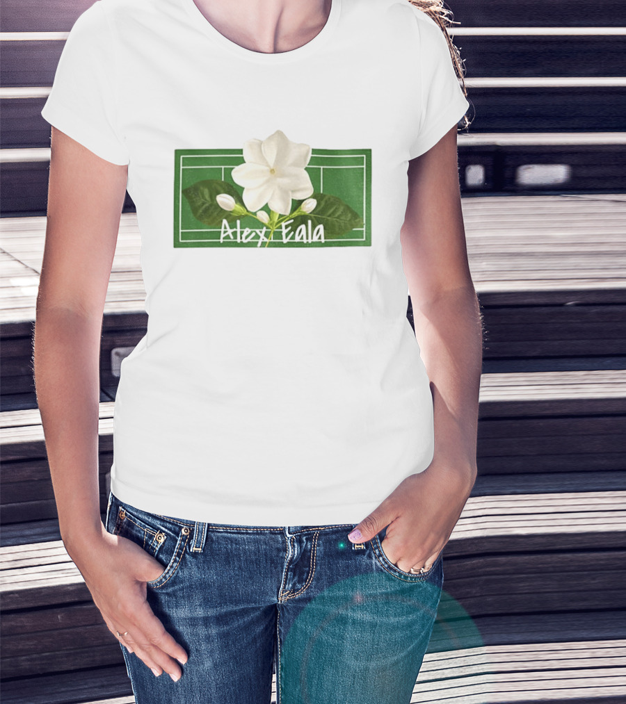 Alex Eala Sampaguita Tennis Court Blossom T-Shirt