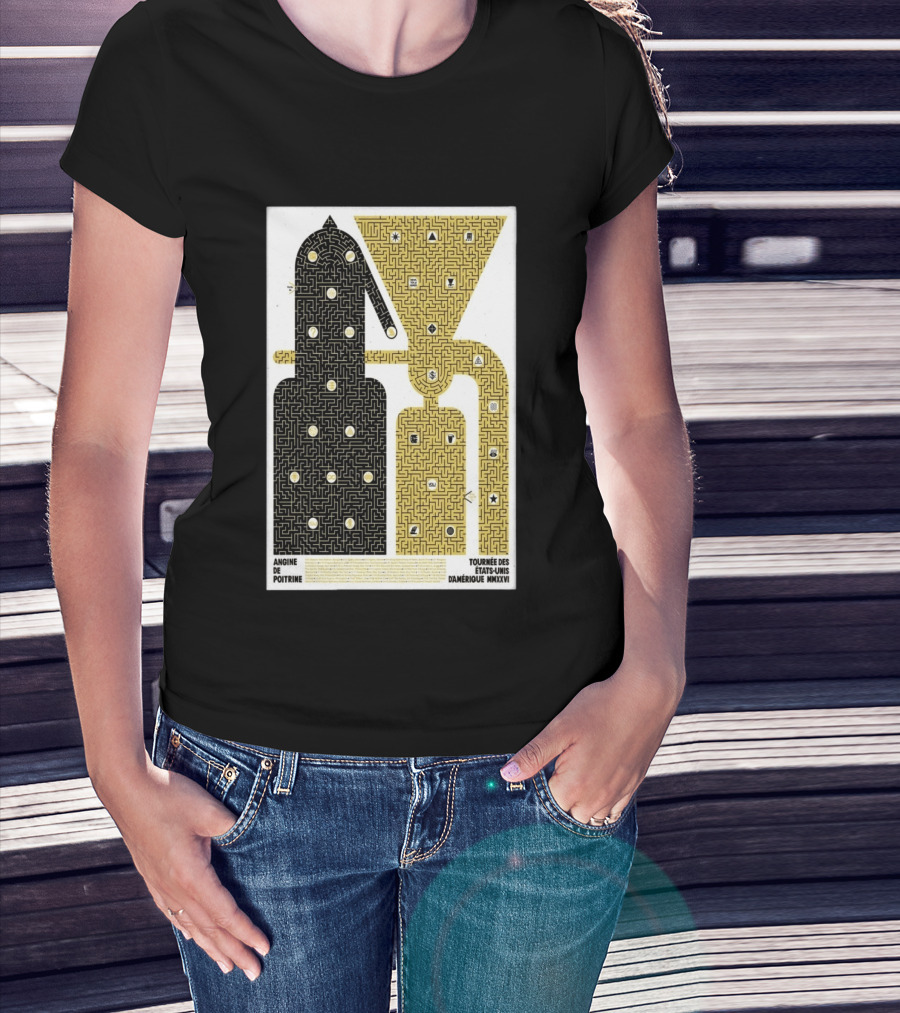 Angine De Poitrine Tournée Des États Unis D'Amérique MMXXVI Tour Music Limited T-Shirt