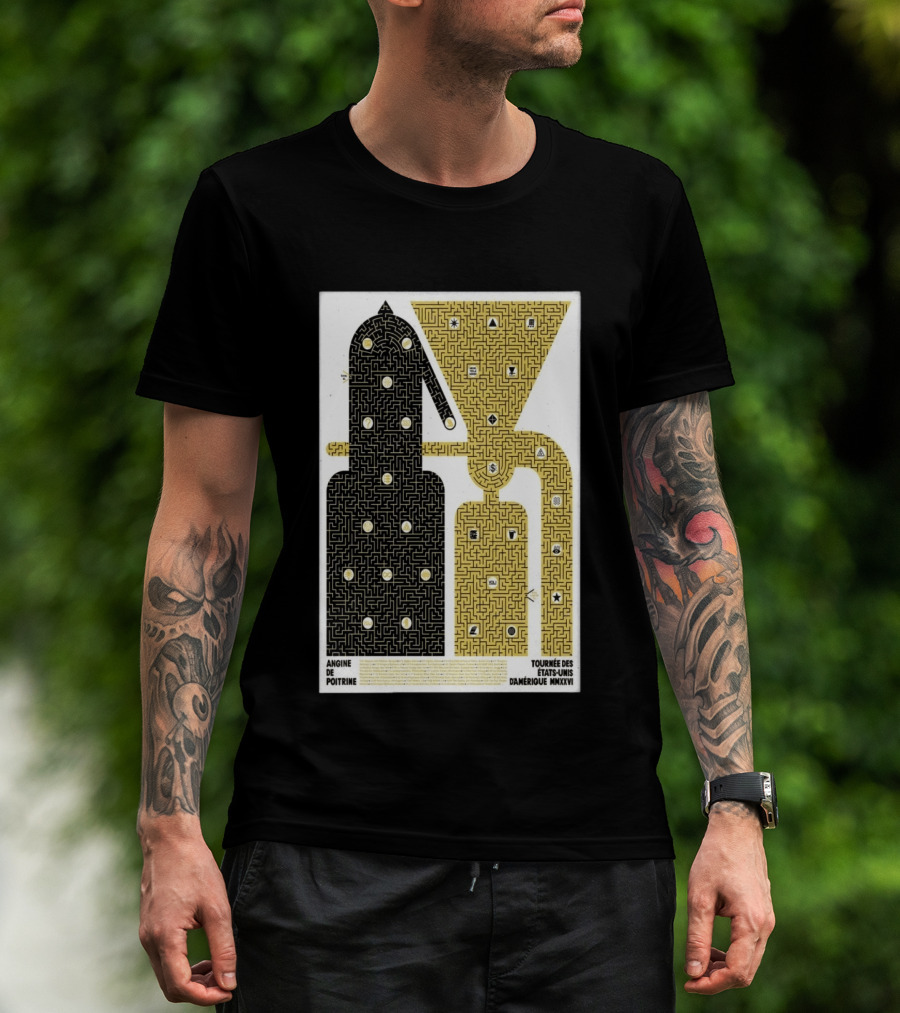 Angine De Poitrine Tournée Des États Unis D'Amérique MMXXVI Tour Music Limited T-Shirt