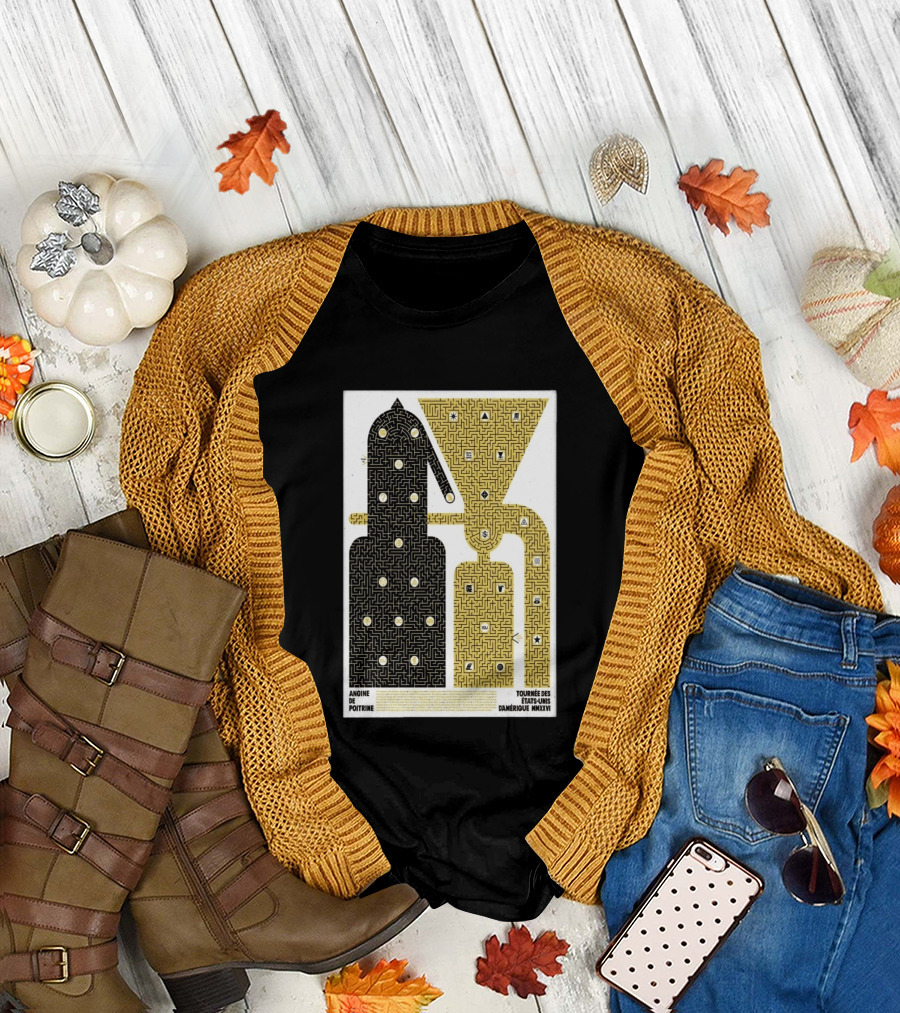 Angine De Poitrine Tournée Des États Unis D'Amérique MMXXVI Tour Music Limited T-Shirt