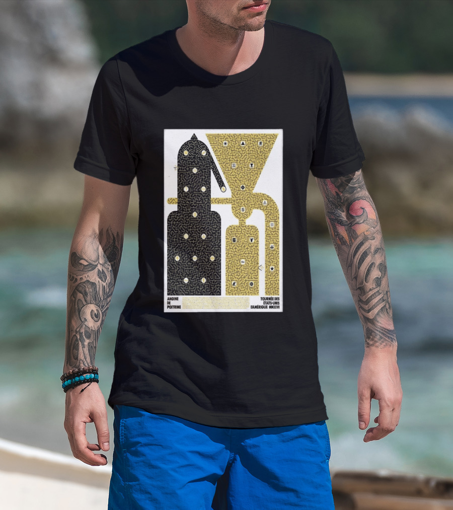 Angine De Poitrine Tournée Des États Unis D'Amérique MMXXVI Tour Music Limited T-Shirt