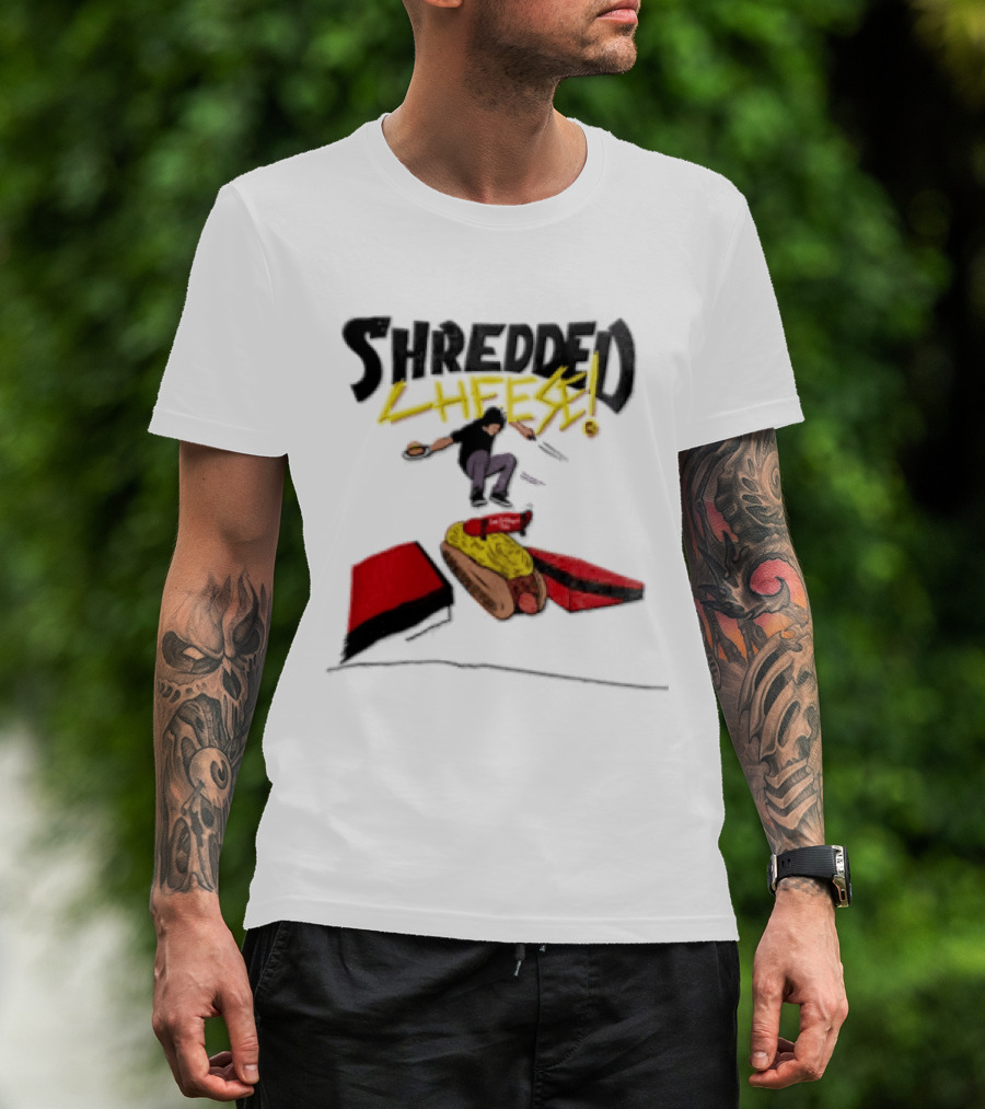 Shredded Cheese Chili Skateboard Camp Washington T-Shirt