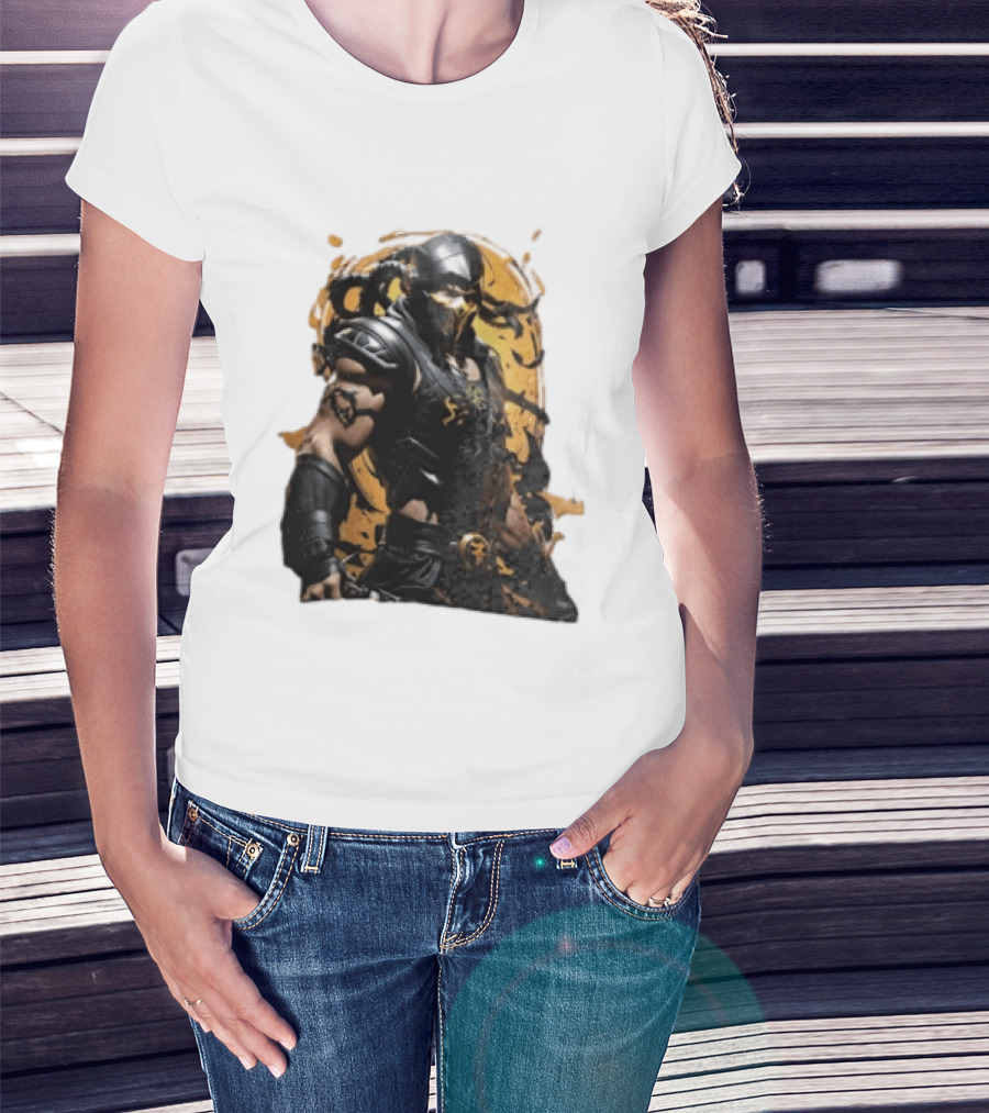 Mortal Kombat Scorpion Warrior Fighter T-Shirt
