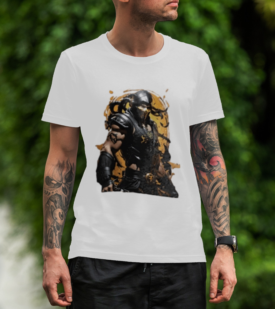 Mortal Kombat Scorpion Warrior Fighter T-Shirt