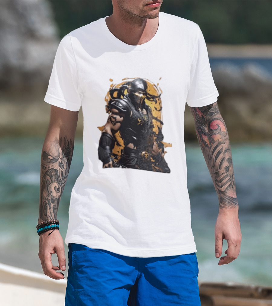 Mortal Kombat Scorpion Warrior Fighter T-Shirt