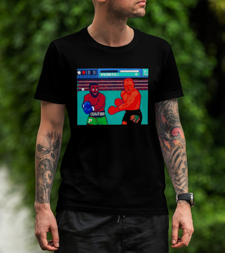 Crawford Vs Canelo Retro Boxing Arcade Game Showdown T-Shirt