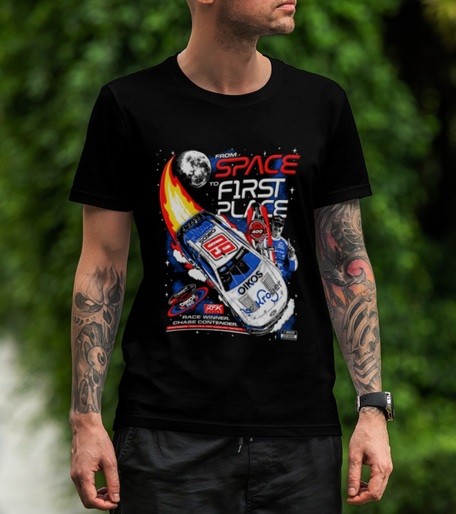 Space To First Place Daytona RFK Racing 2023 NASCAR Win T-Shirt
