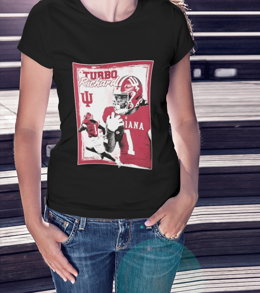Indiana Hoosiers Turbo Richard #1 Football Powerhouse T-Shirt
