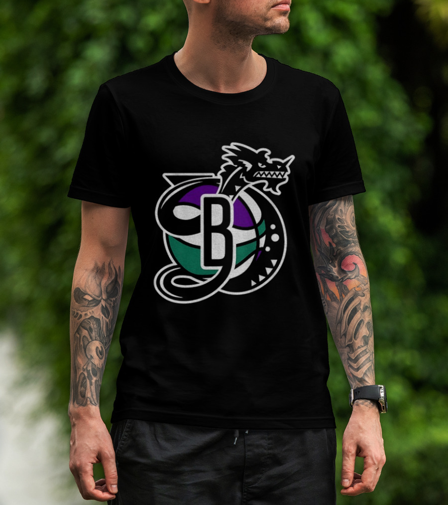 Swamp Dragons Basketball Team Emblem With Dragon And Ball T-Shirt