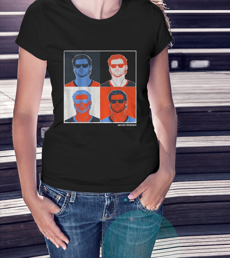 Jarrett Stidham Pop Art Denver Broncos Football Player T-Shirt