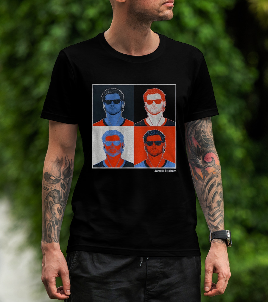Jarrett Stidham Pop Art Denver Broncos Football Player T-Shirt