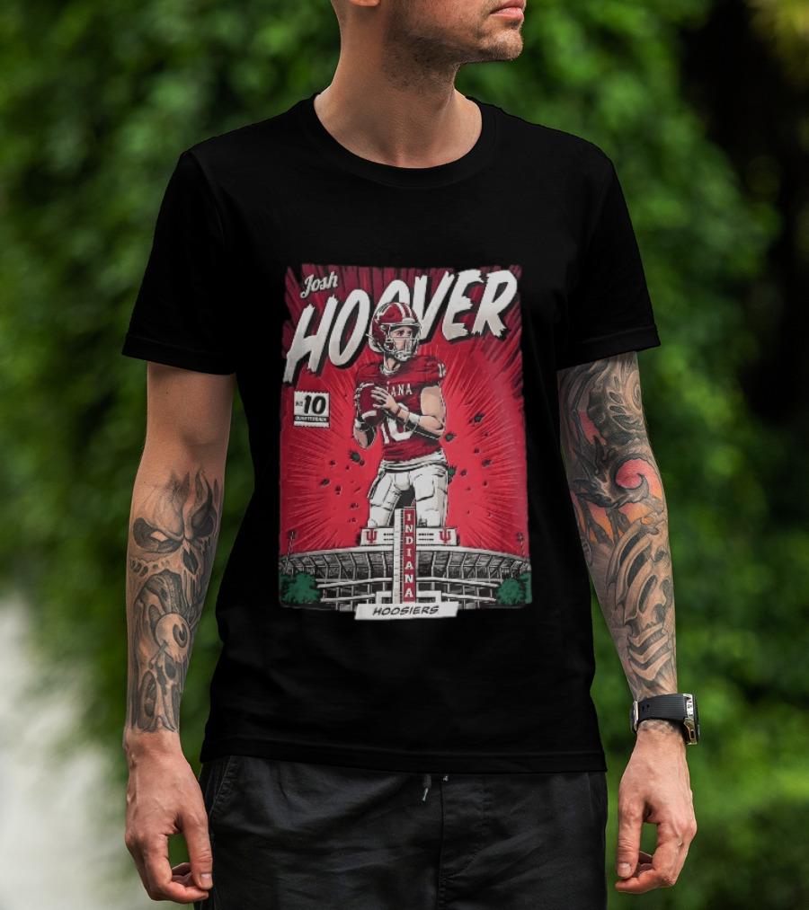 Josh Hoover Indiana Hoosiers Football Quarterback No 10 T-Shirt